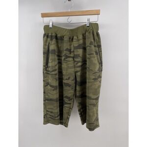 Sweatpants Jogger size XXL Green Camouflage Pockets Pull-on Read*